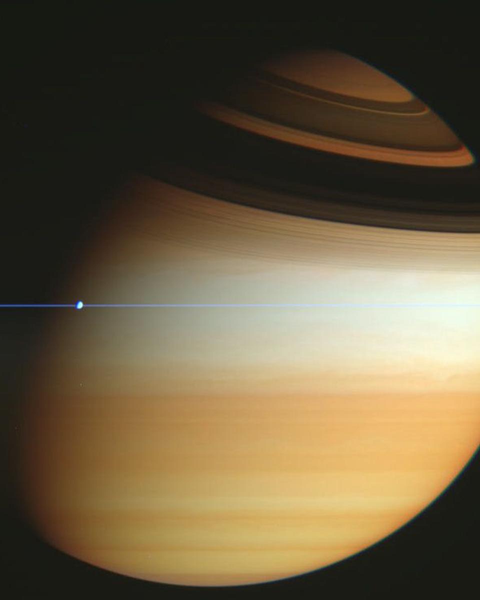 Cassini Spacecraft Crosses Saturn's Ring Plane