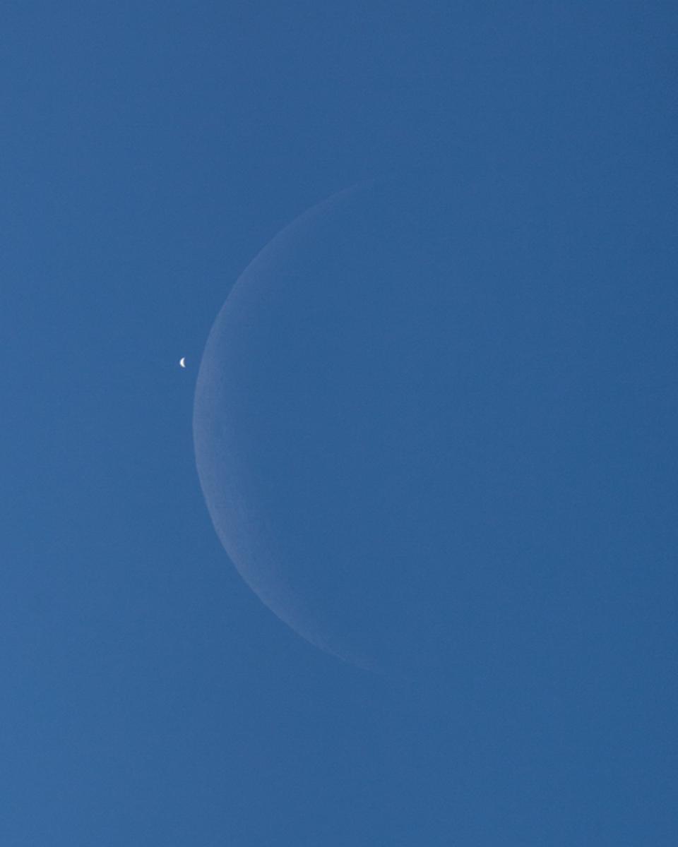 Daytime Moon Meets Morning Star