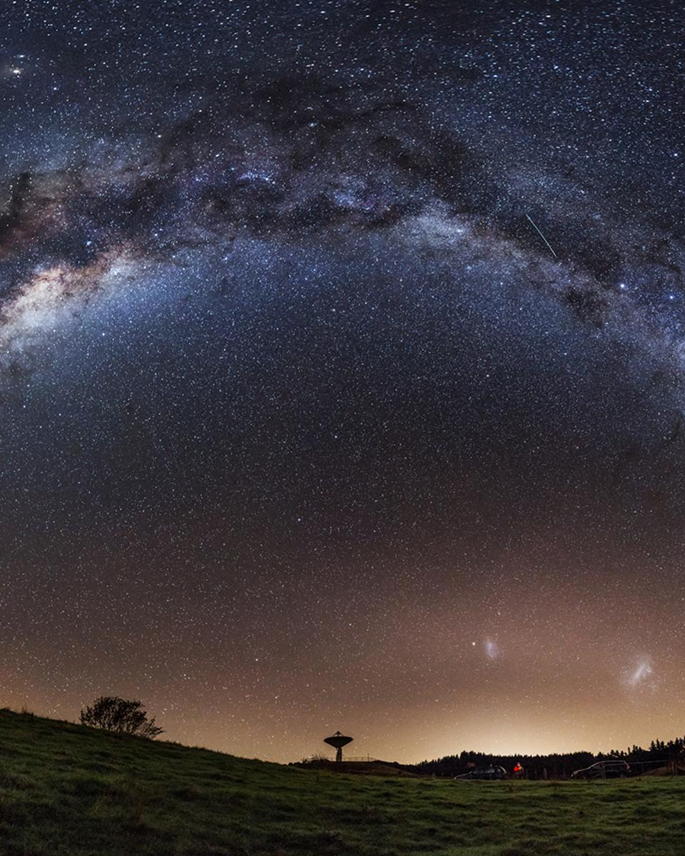 Three Galaxies over New Zealand