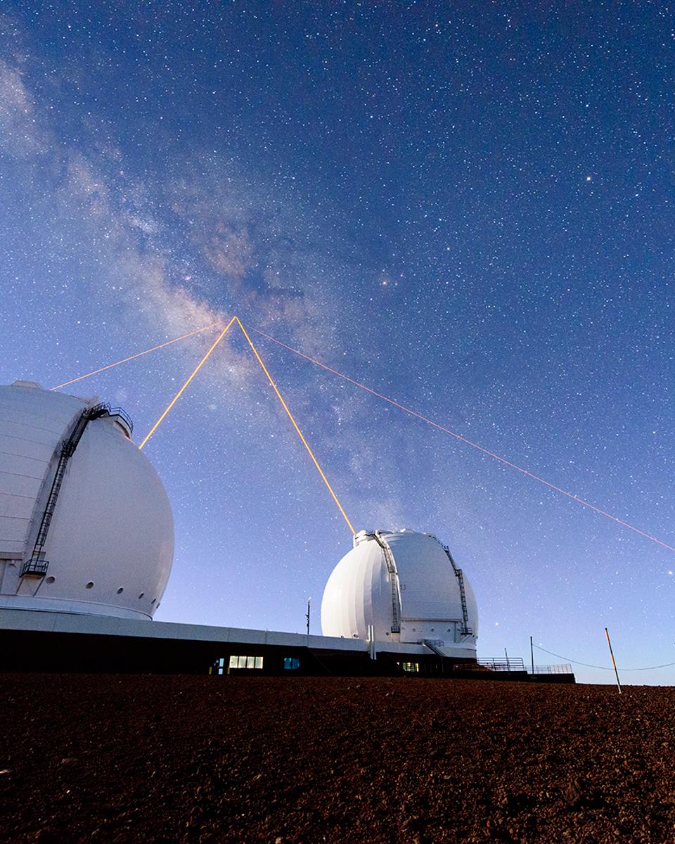 Four Lasers over Mauna Kea