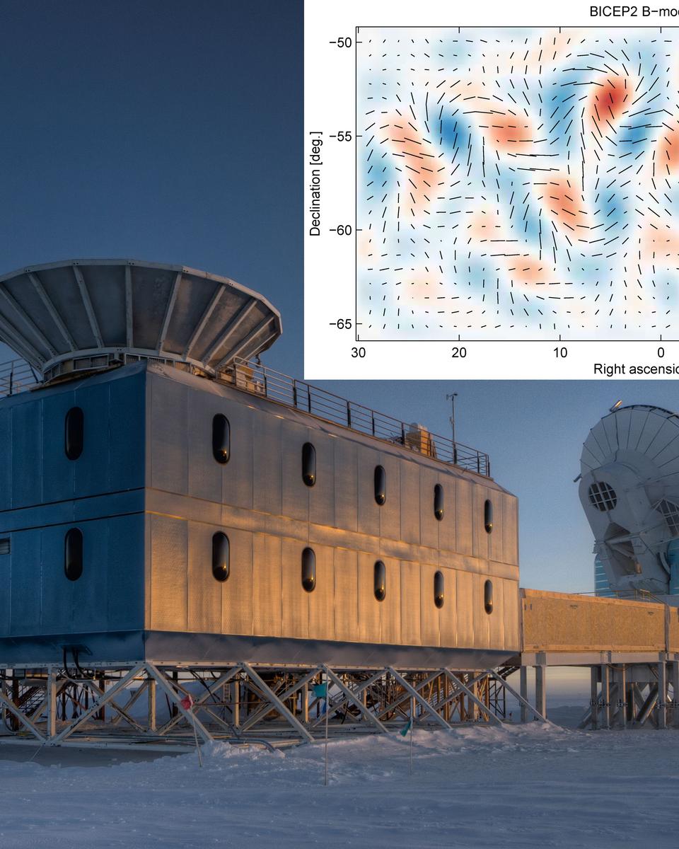 Cosmic Microwave Map Swirls Indicate Inflation