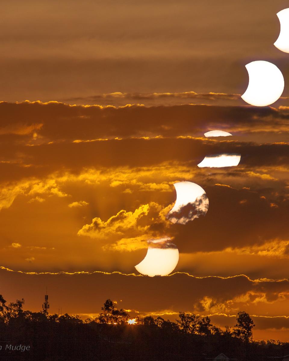 Brisbane Sunset Moonset