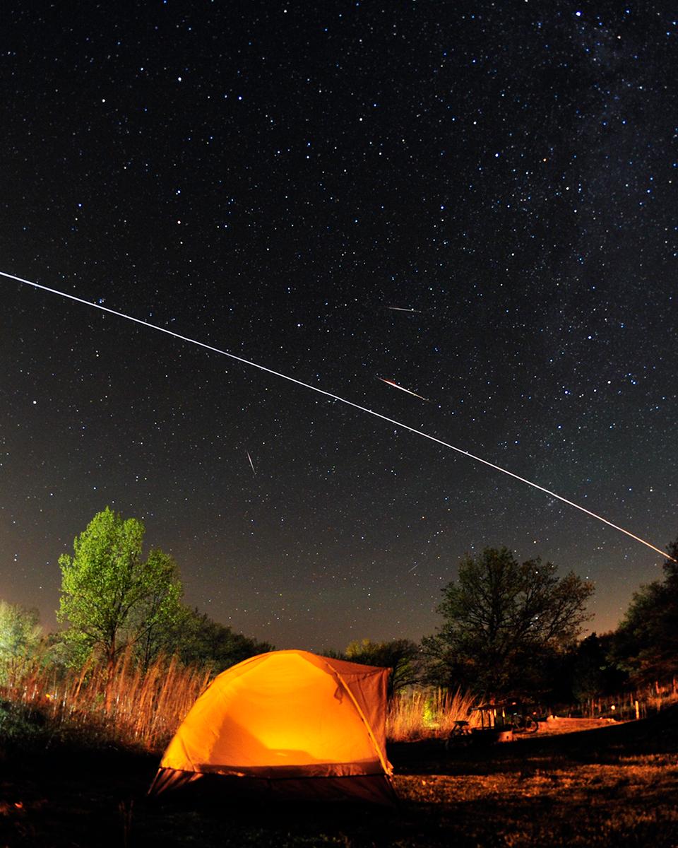 Camelopardalids and ISS
