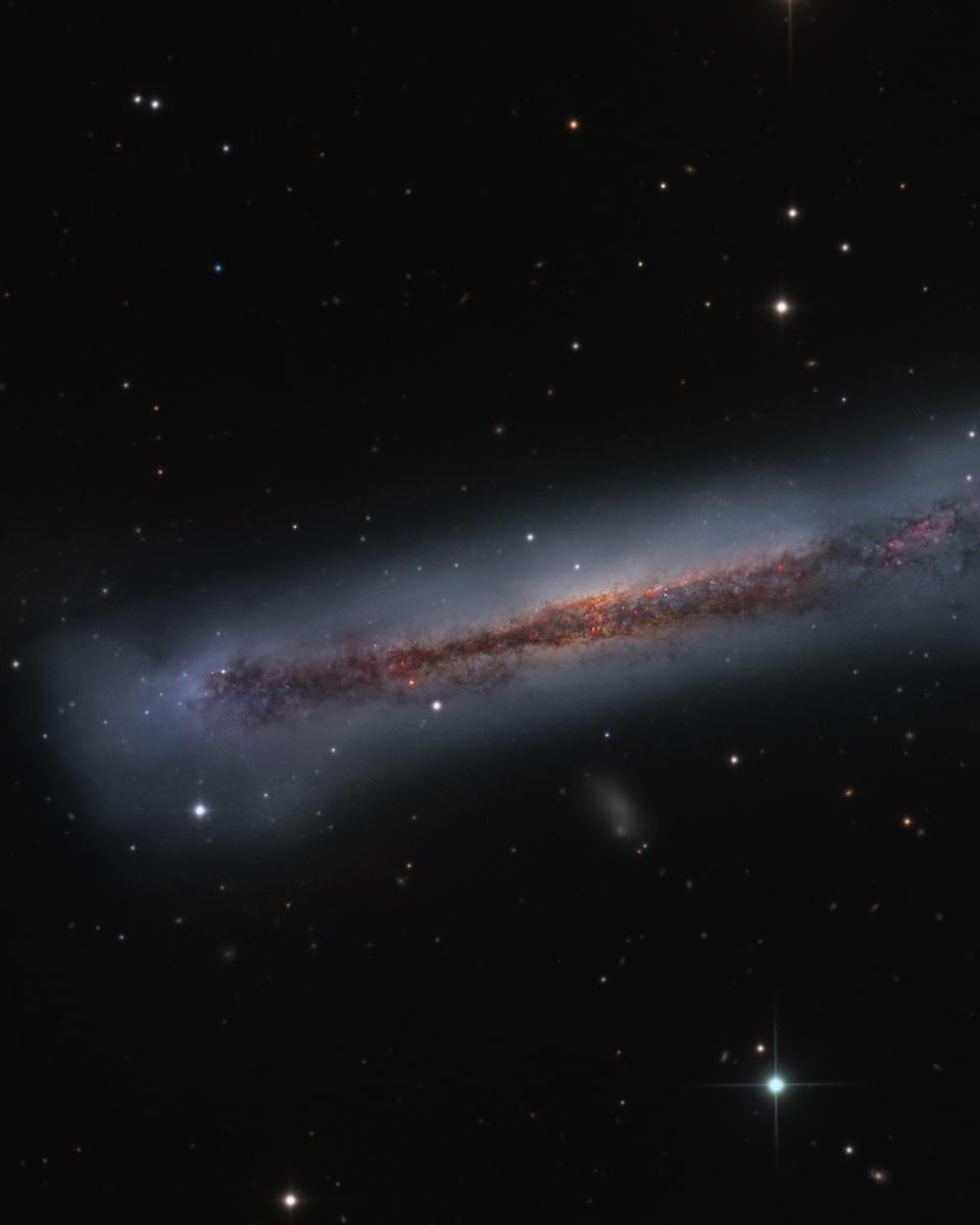 The Tail of the Hamburger Galaxy