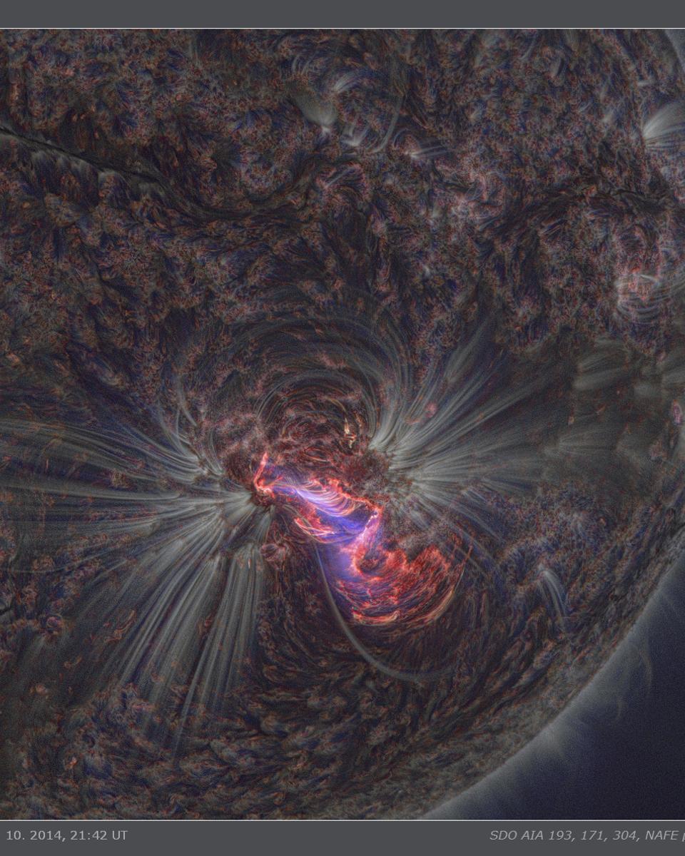 Solar Flare from a Sharper Sun