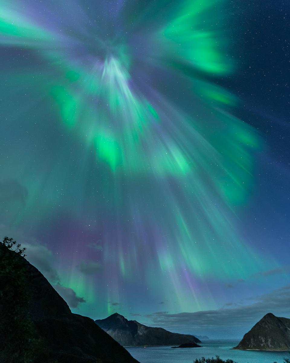 Auroral Corona over Norway