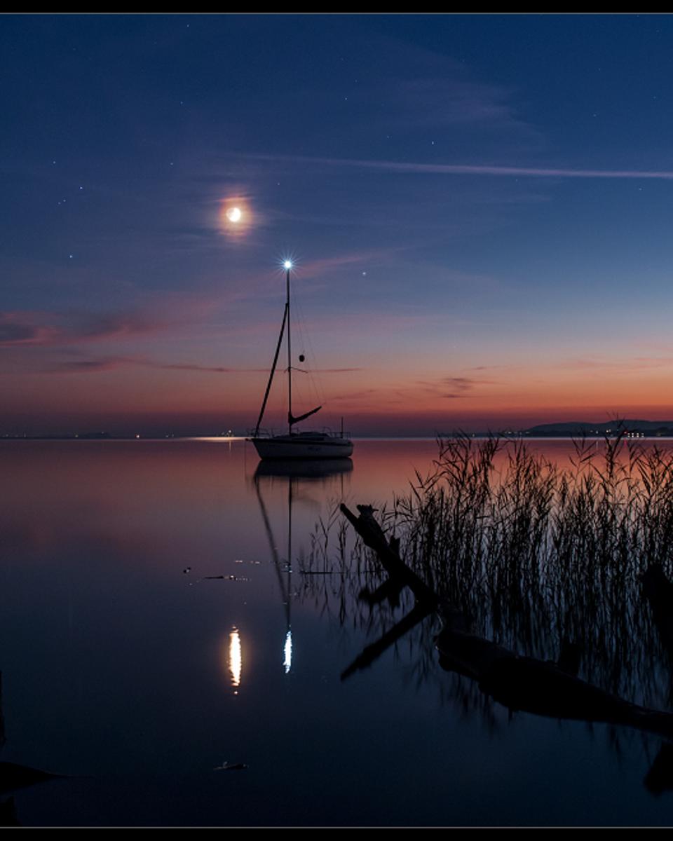 Mars, Antares, Moon and Saturn