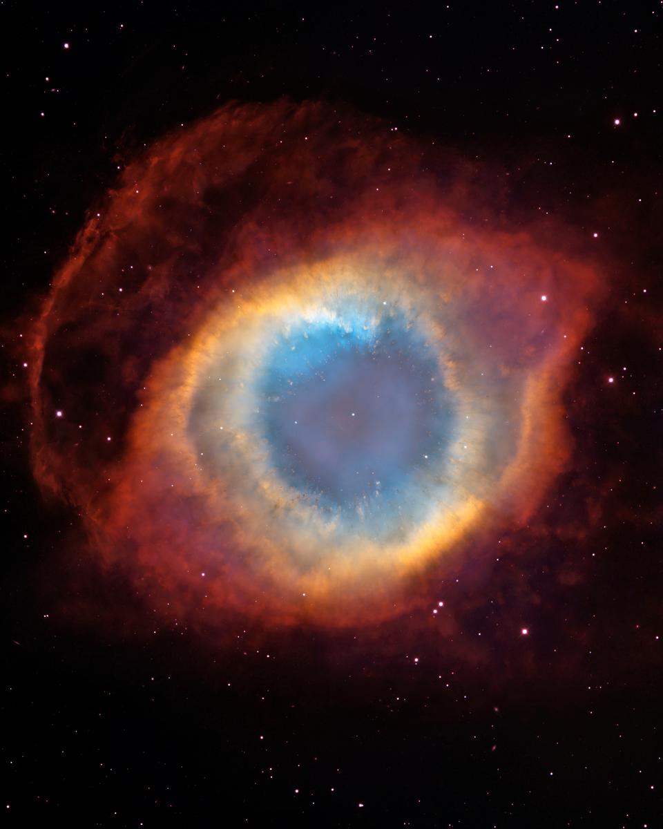The Helix Nebula from Blanco and Hubble
