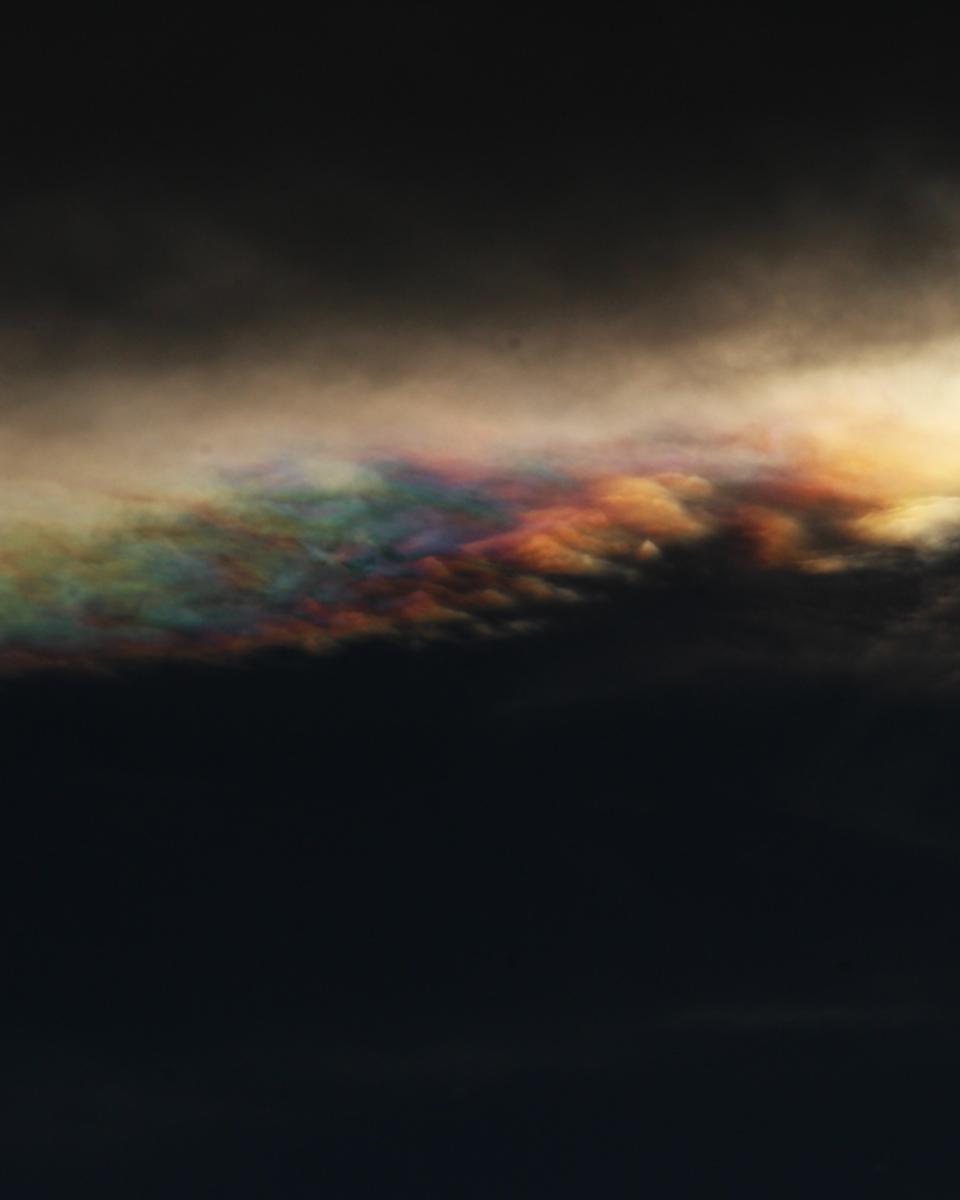 Iridescent Cloud Edge Over Colorado