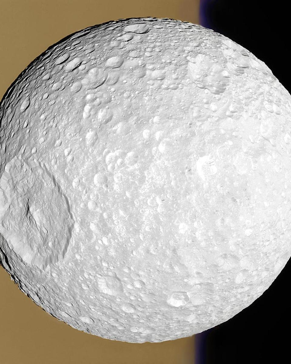 Mimas: Small Moon with a Big Crater