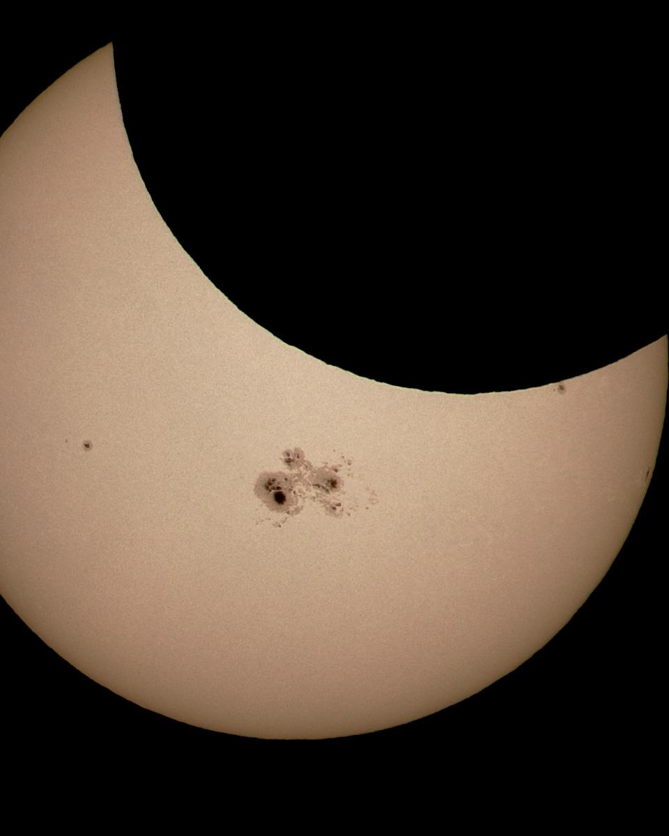 Sunspots and Solar Eclipse