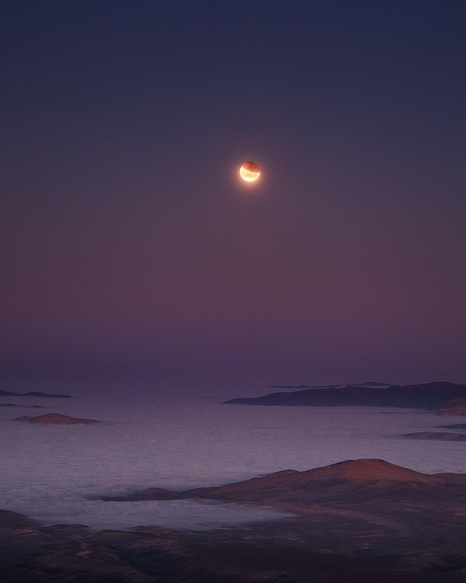 Eclipse at Moonset