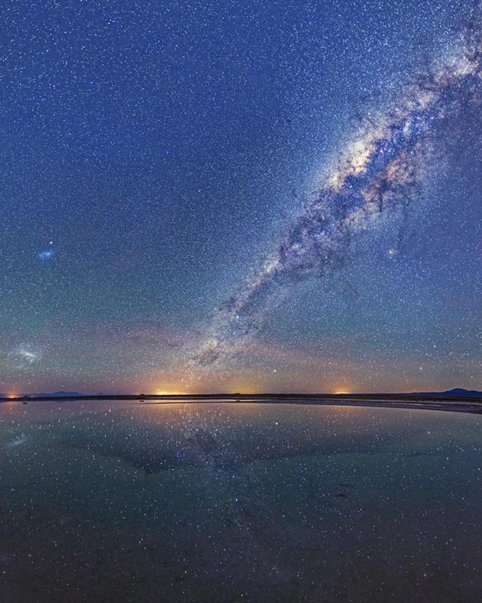 Milky Way above Atacama Salt Lagoon