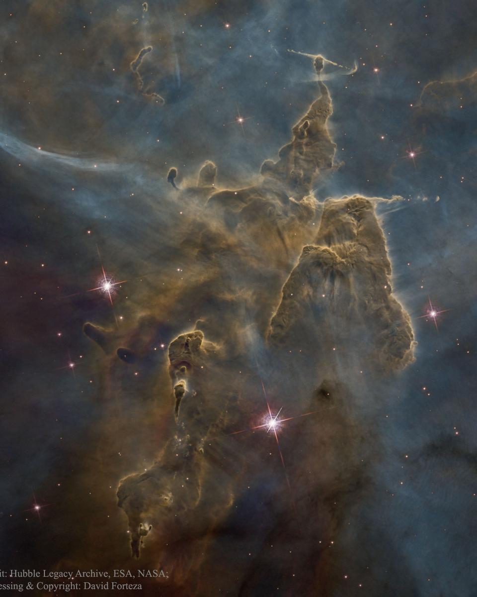 Mystic Mountain Dust Pillars