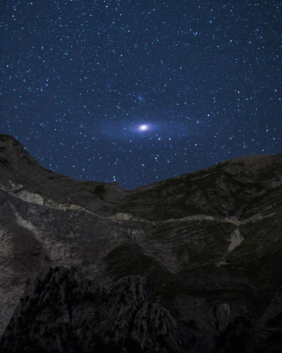 Andromeda Rising over the Alps