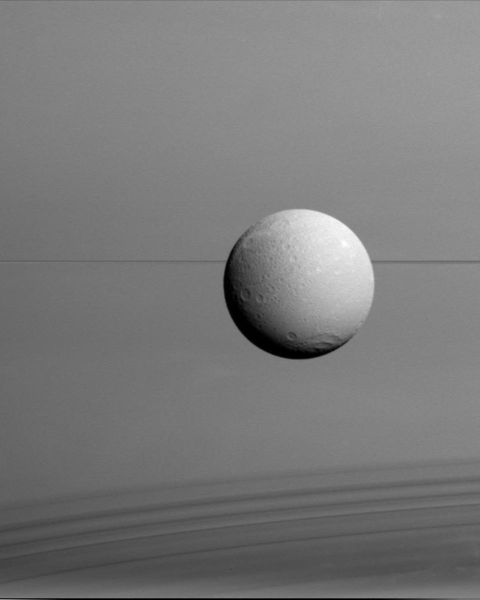 Dione, Rings, Shadows, Saturn