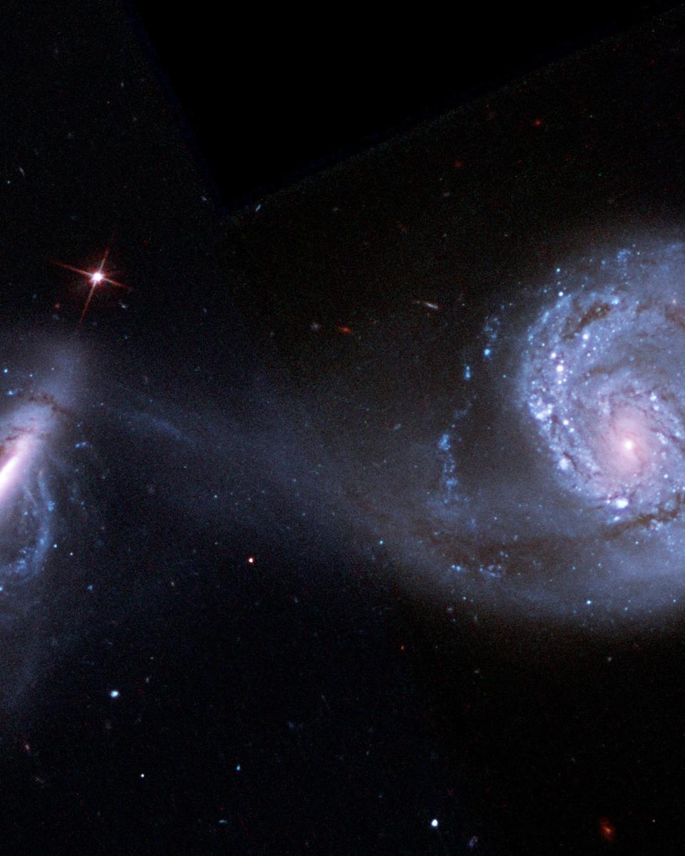 Arp 87: Merging Galaxies from Hubble