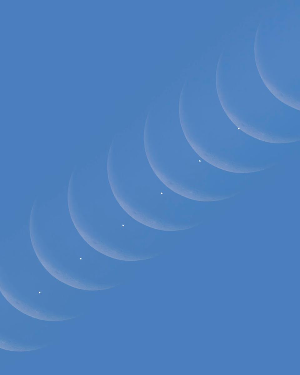 Daytime Moon Meets Morning Star