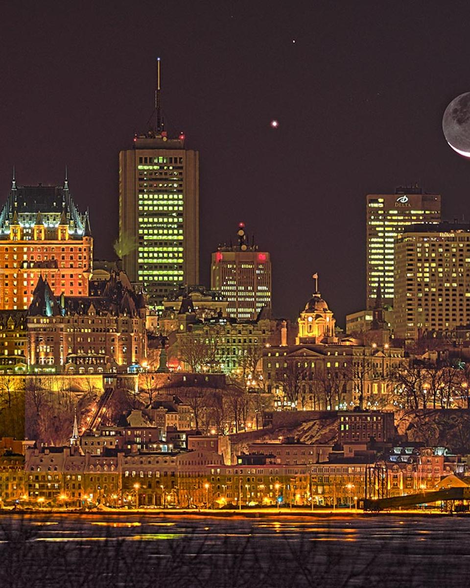 Moon-Venus-Mars Skyline