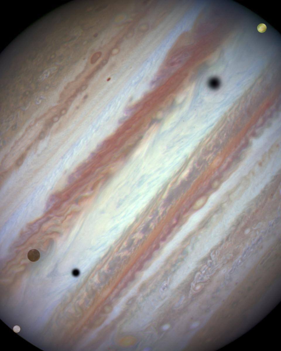 Jupiter Triple-Moon Conjunction