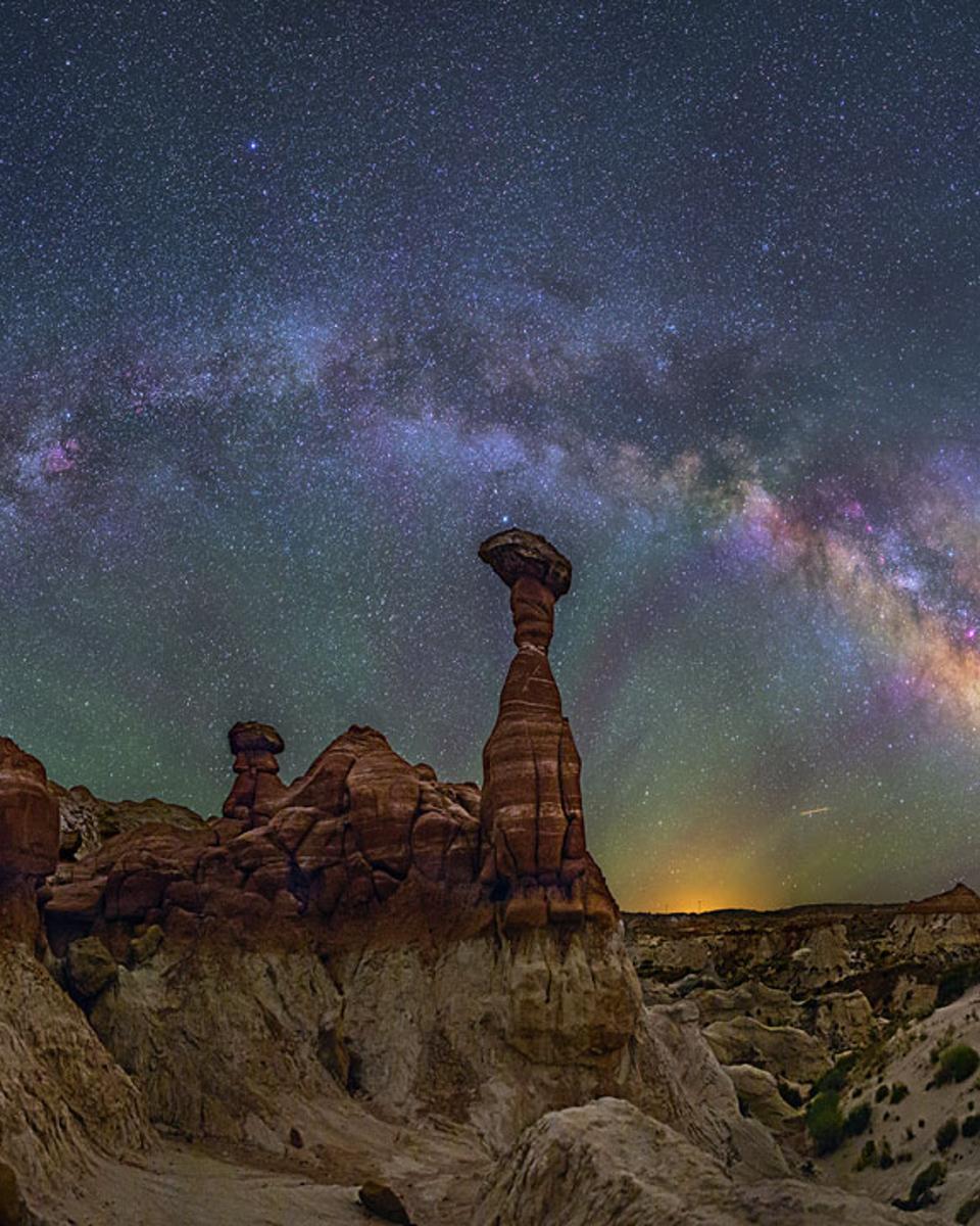 The Milky Way Over the Arizona Toadstools