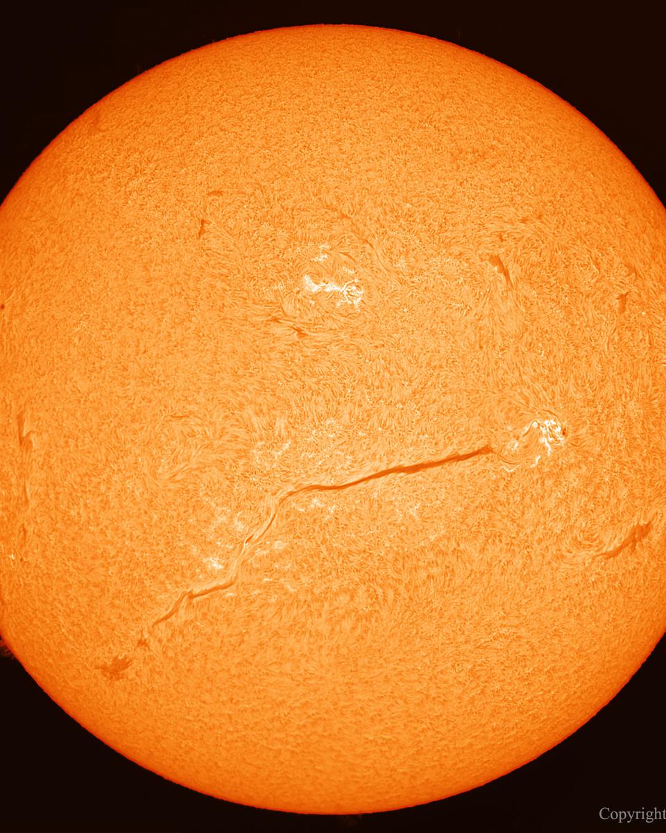 An Extremely Long Filament on the Sun