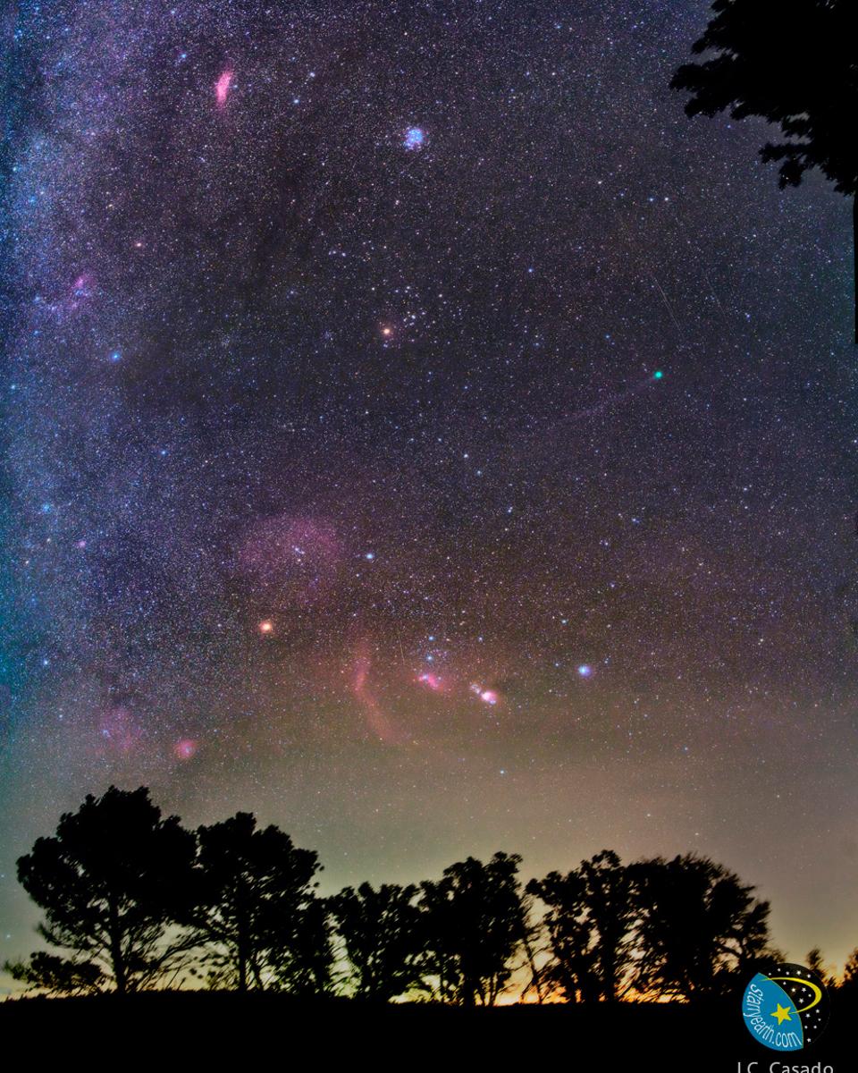 Comet Lovejoy in a Winter Sky