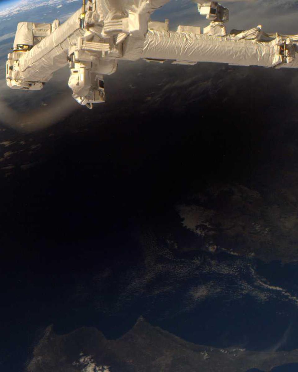 Earth During a Total Eclipse of the Sun