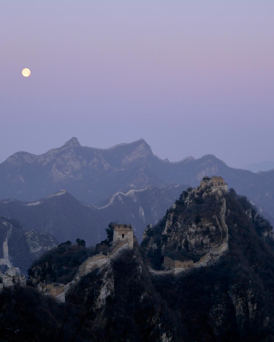 The Great Wall by Moonlight