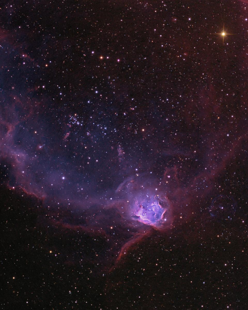 NGC 602 in the Flying Lizard Nebula