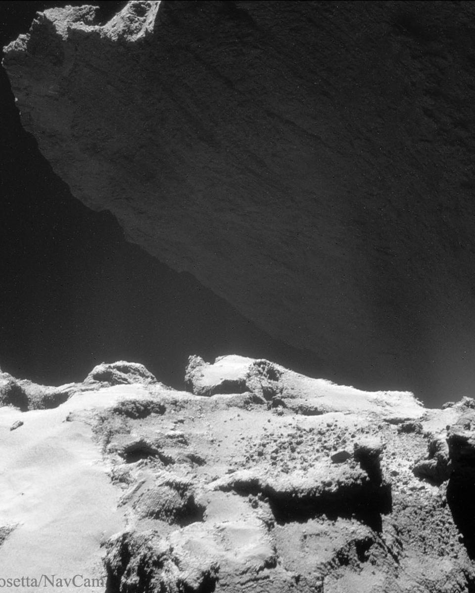 A Cliff Looming on Comet 67P