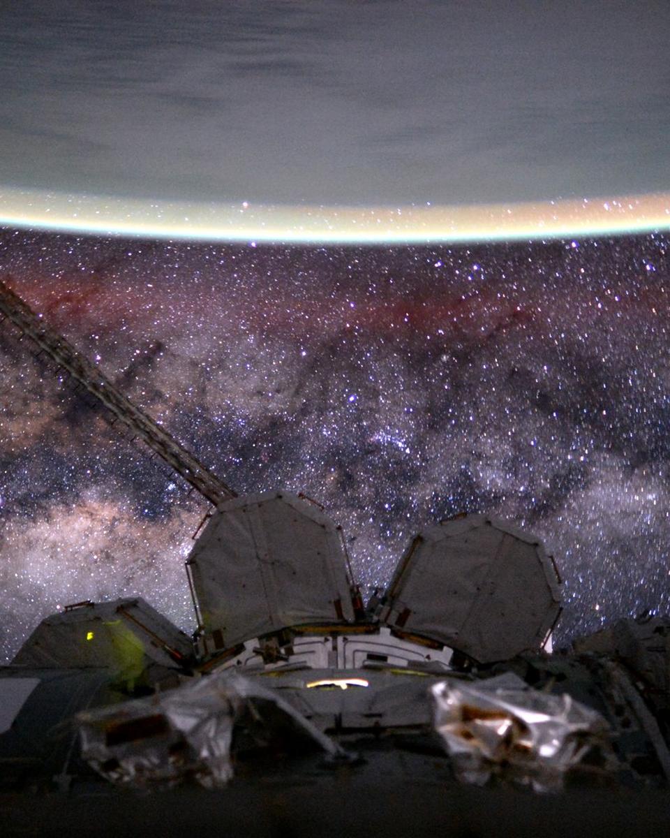 Earth and Milky Way from Space