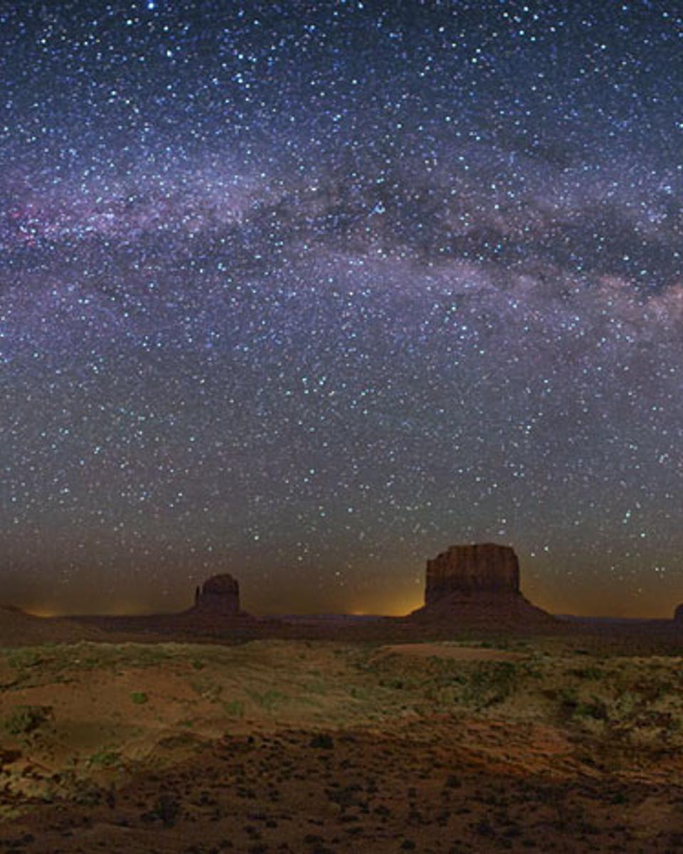 The Milky Way Over Monument Valley