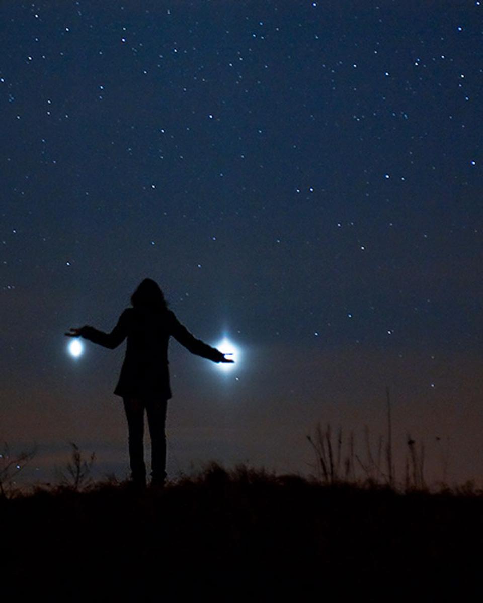 Jupiter and Venus from Earth