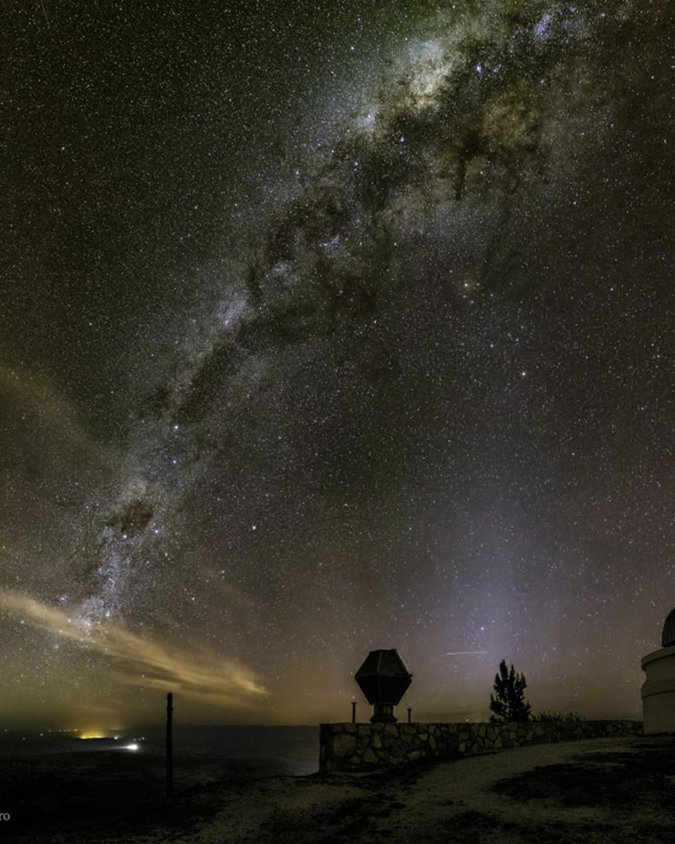 Milky Way over Bosque Alegre Station in Argentina
