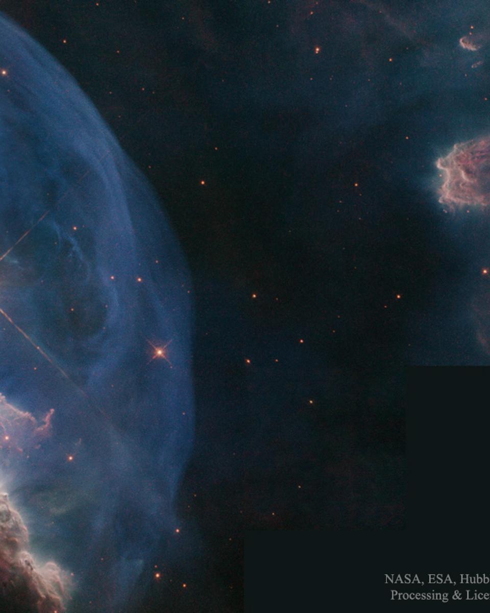 Close-up of the Bubble Nebula