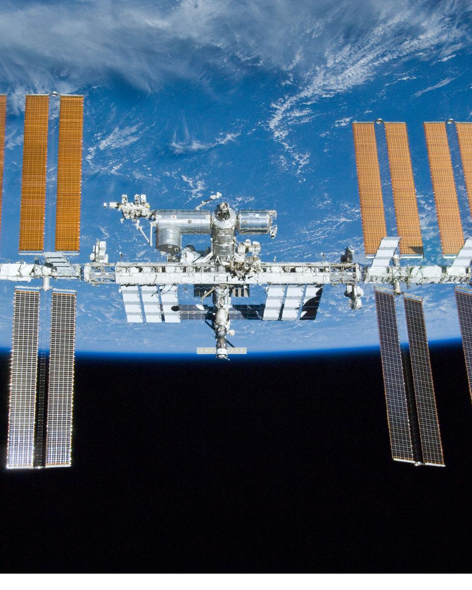 The International Space Station over Earth