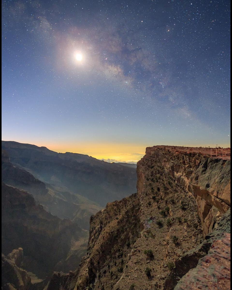 Milky Way in Moonlight