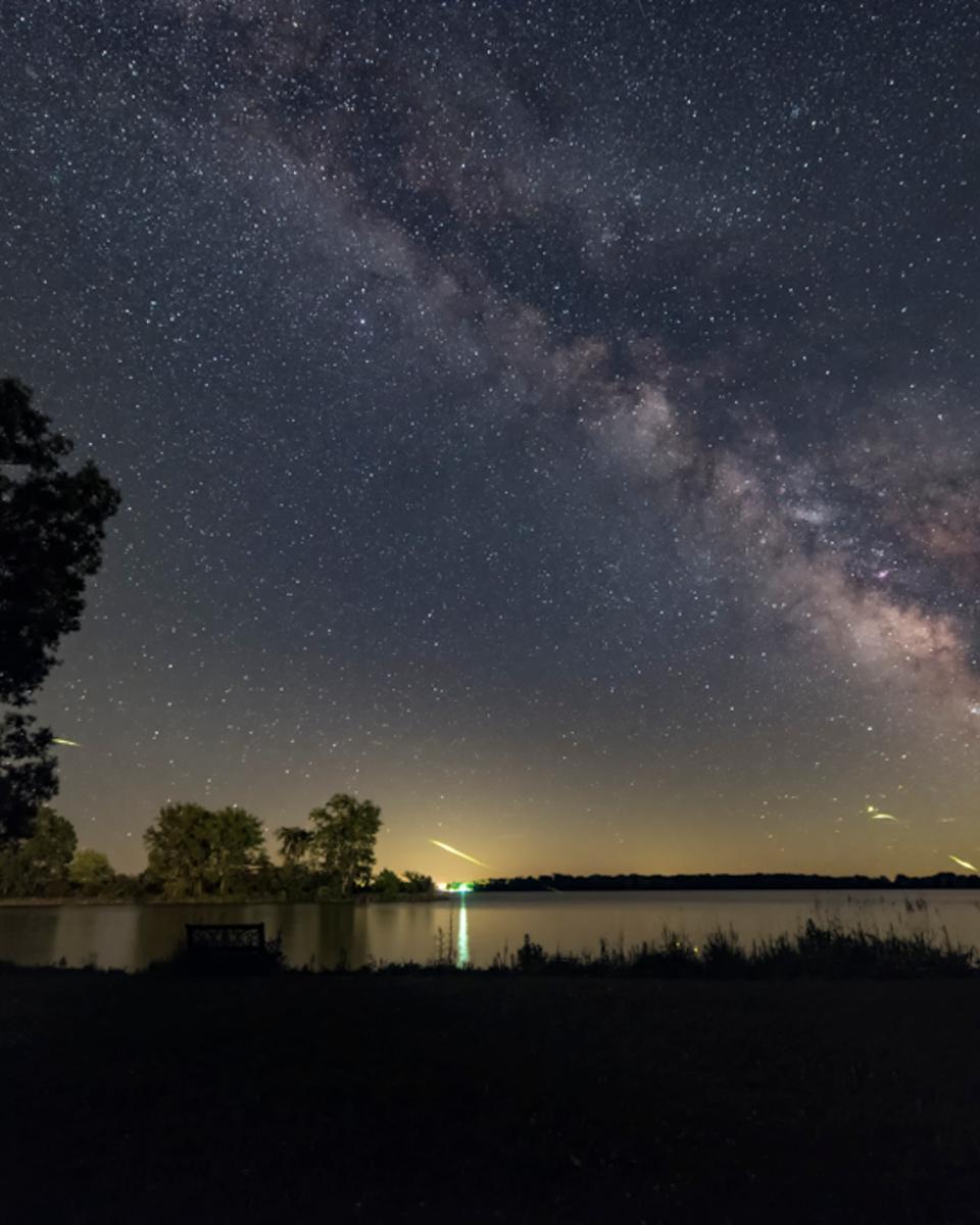 Firefly Trails and the Summer Milky Way