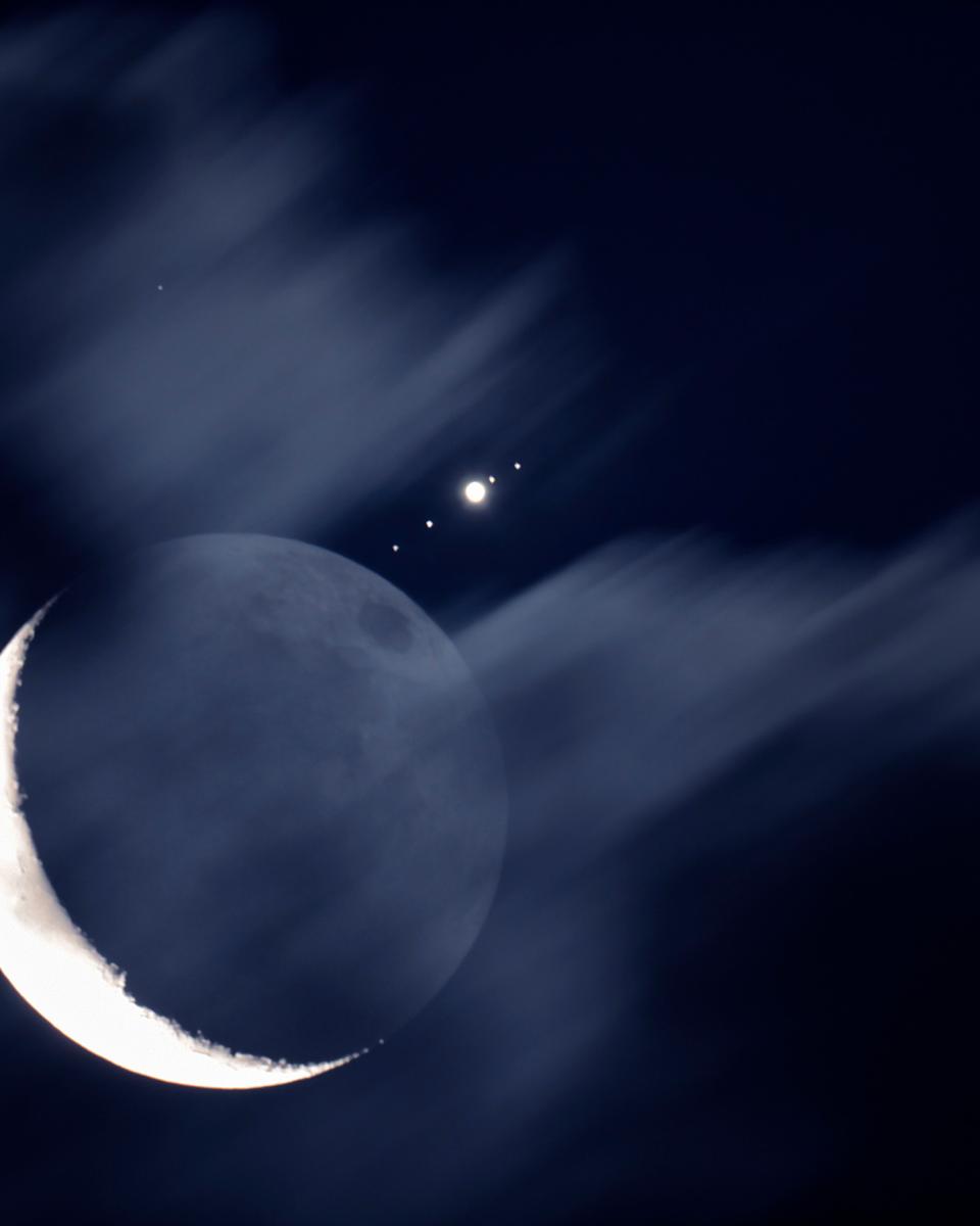 Moon Meets Jupiter