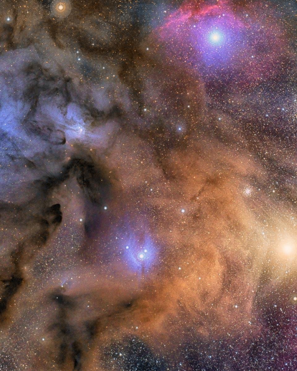 The Colorful Clouds of Rho Ophiuchi