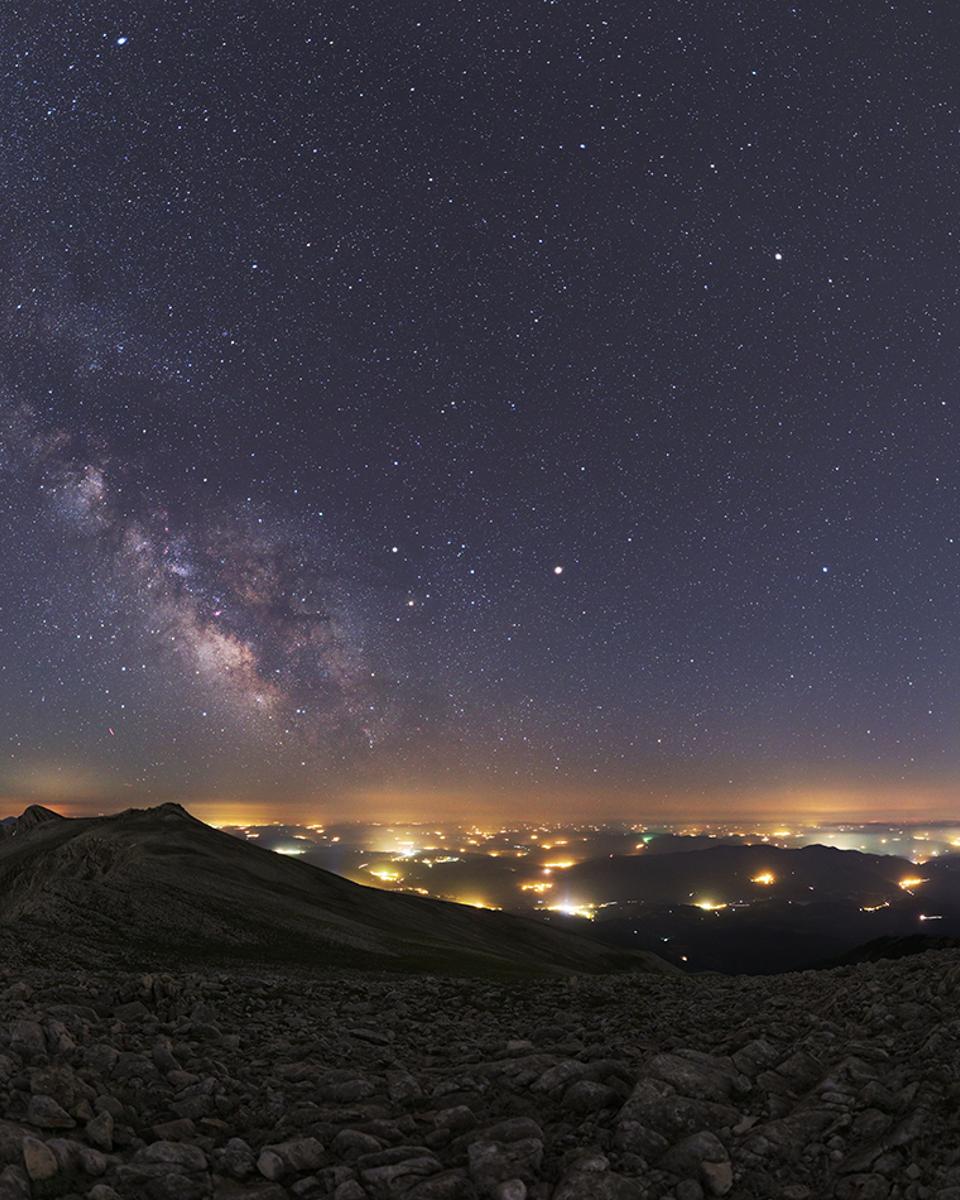 Summer Planets and Milky Way