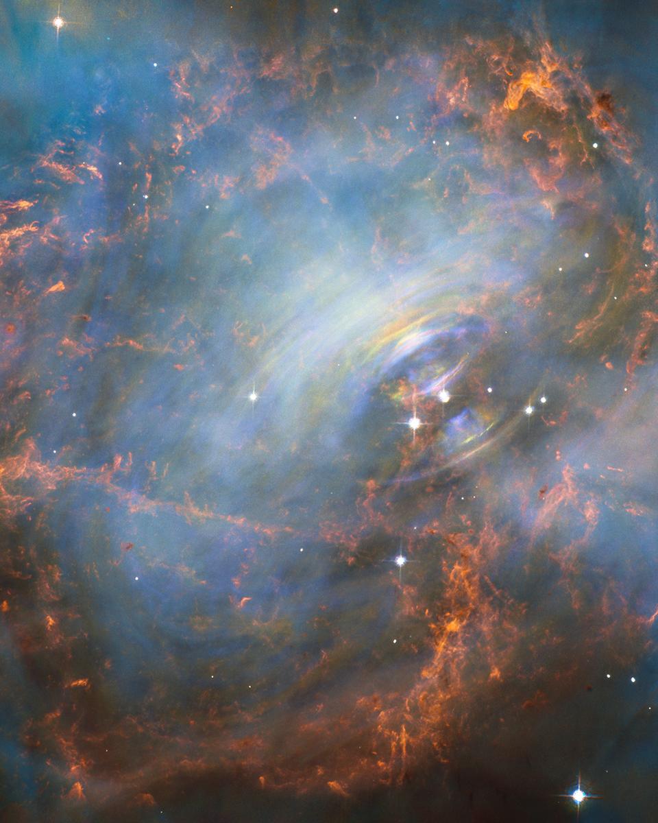 The Swirling Core of the Crab Nebula