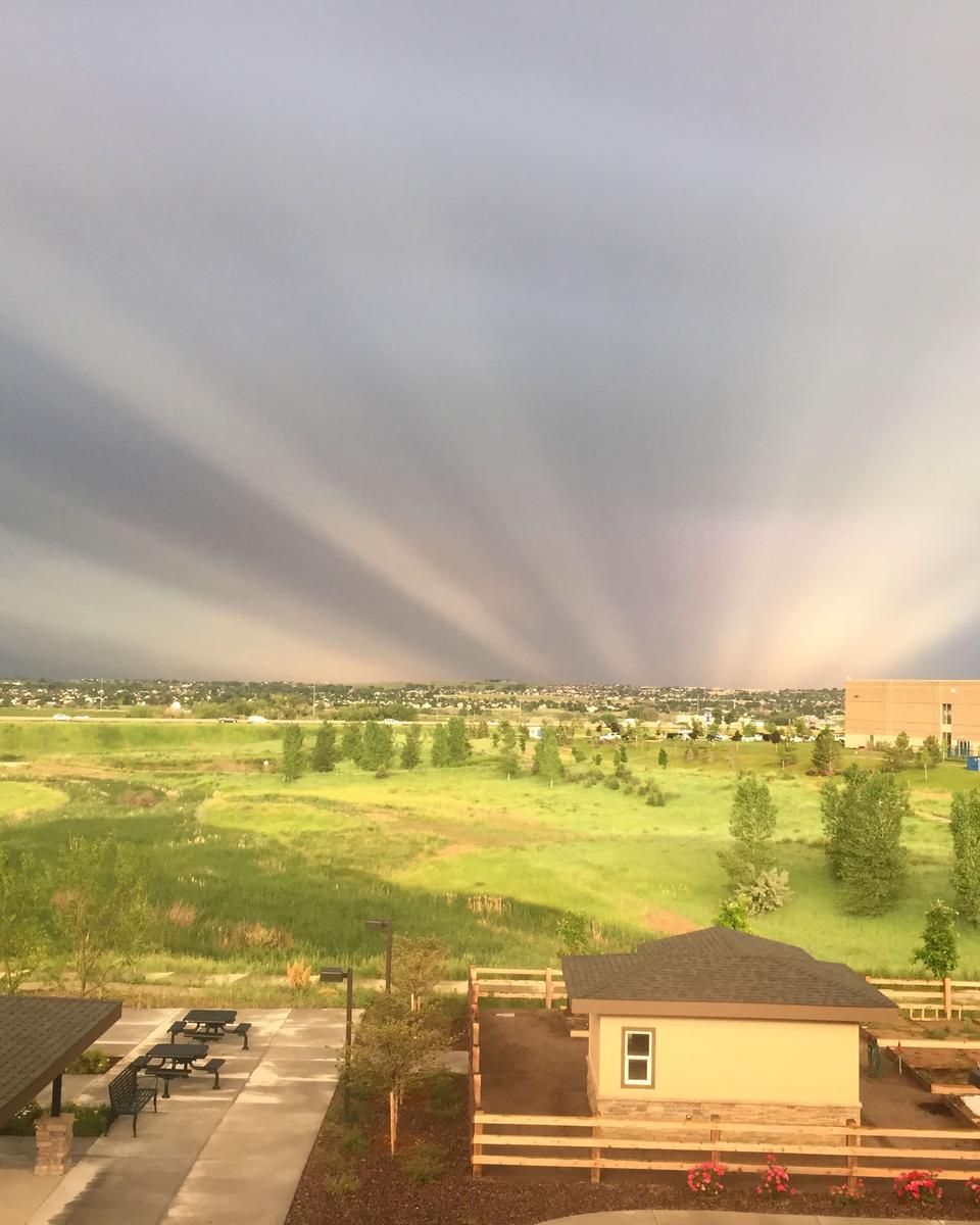Anticrepuscular Rays over Colorado (II)