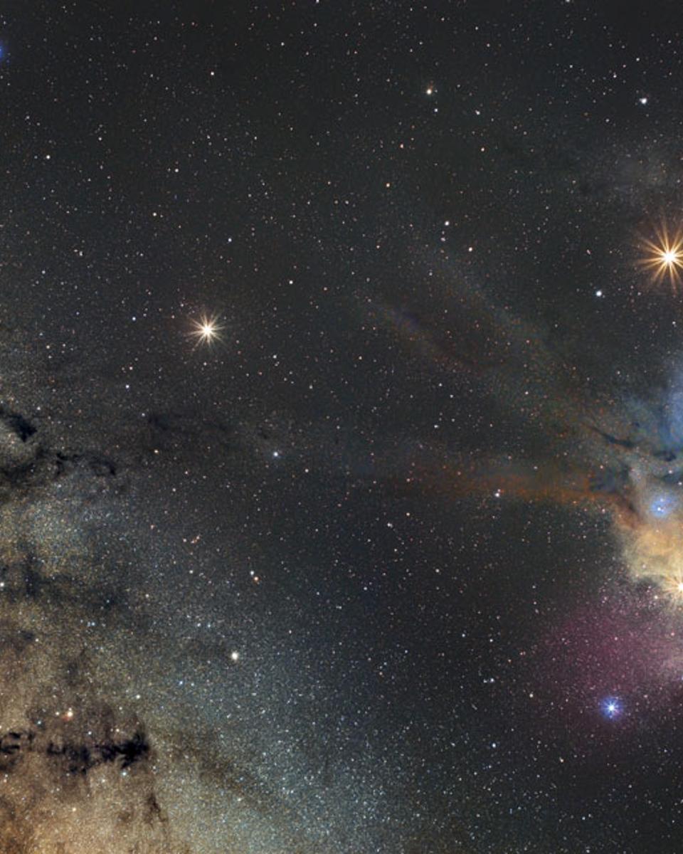 Saturn and Mars visit Milky Way Star Clouds