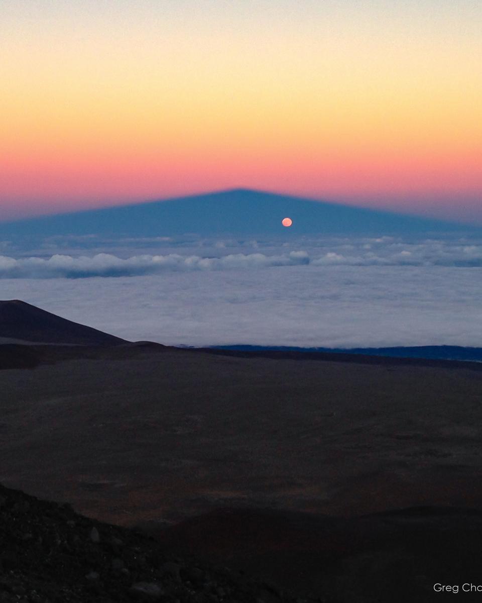 Full Moon in Mountain Shadow
