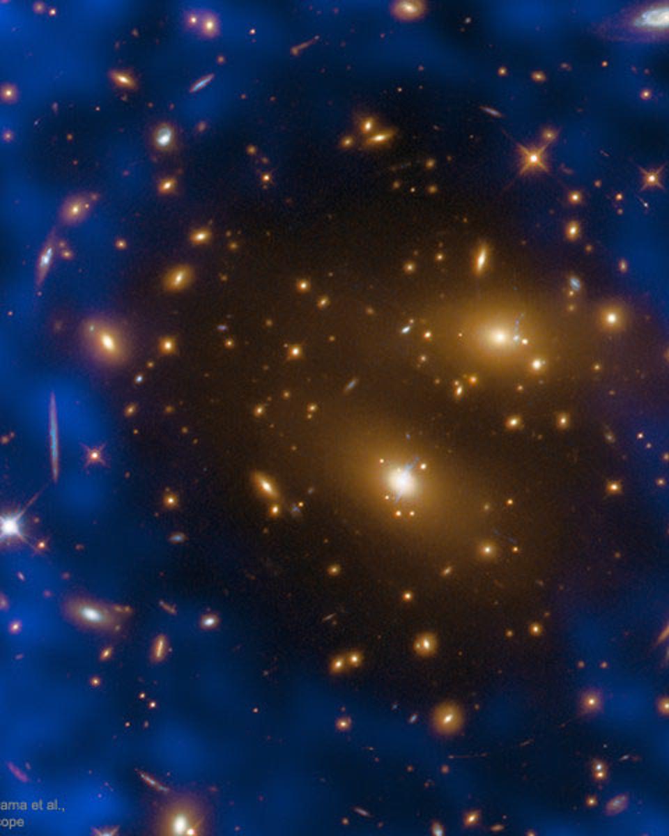 Galaxy Cluster Gas Creates Hole in Microwave Background