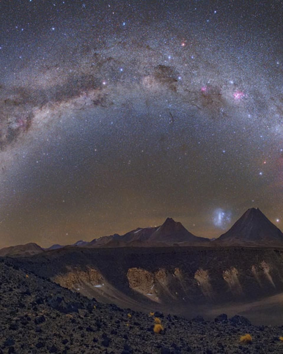 Milky Way over Chilean Volcanoes