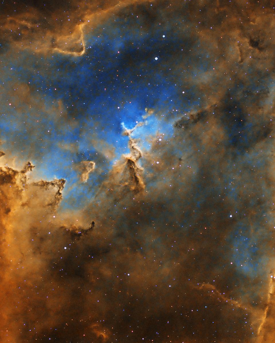 The Heart Nebula in Hydrogen, Oxygen, and Sulfur