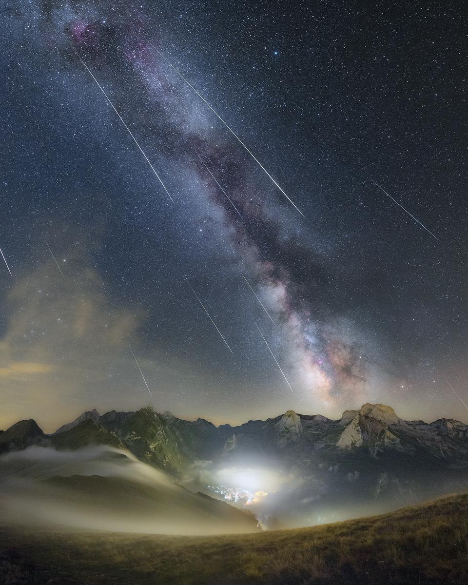 Perseids over the Pyrénées